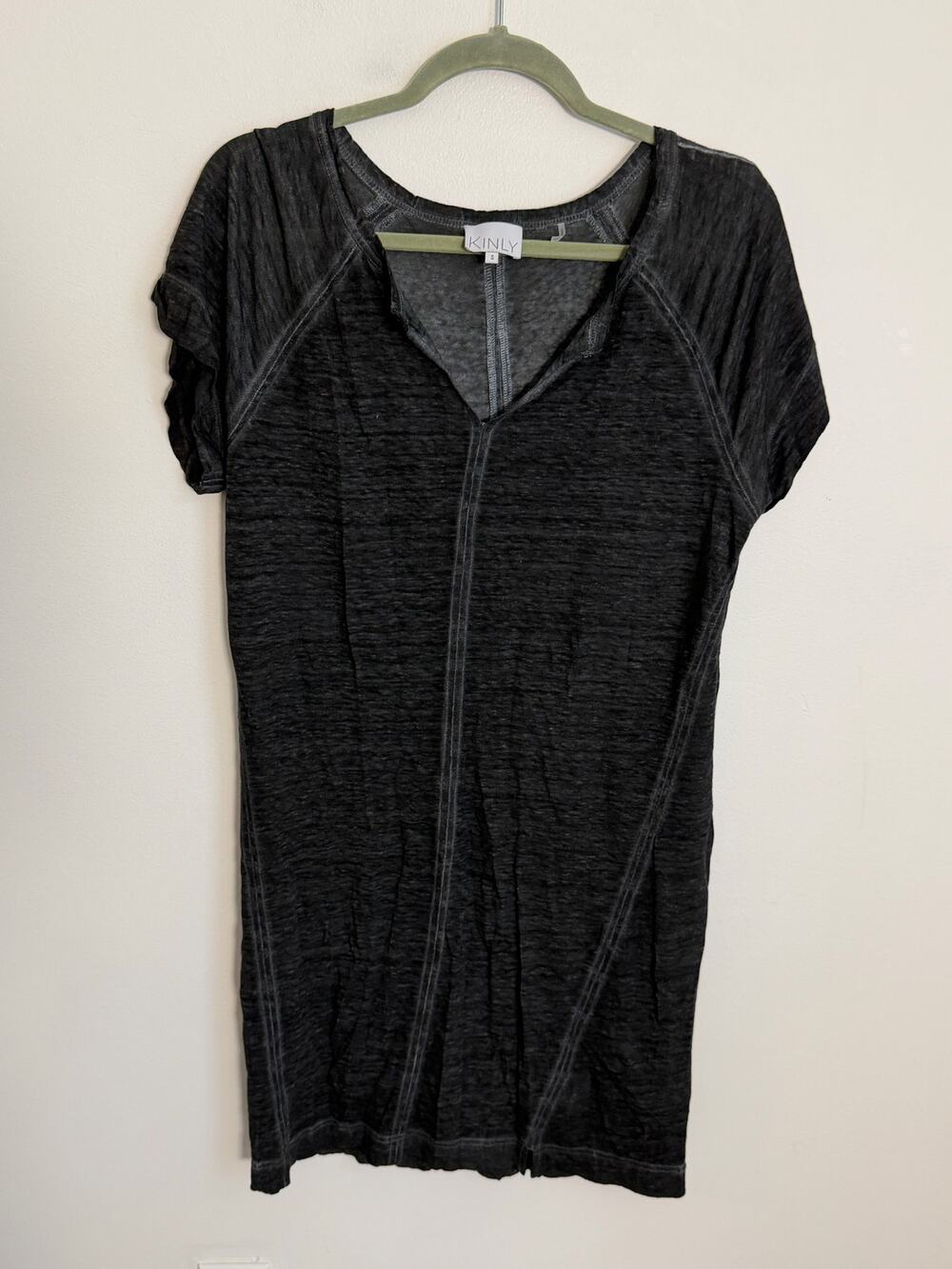 Kinly linen light weight shirt dress size small